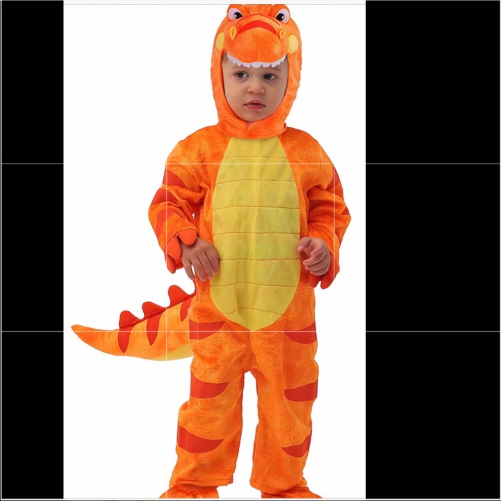 Orange Dinosaur Costume